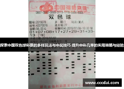 探索中国双色球彩票的多样玩法与中奖技巧 提升中彩几率的实用策略与经验